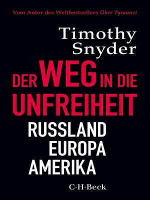 cover image of Der Weg in die Unfreiheit